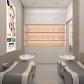 Modern Hair Salon Interior Design With Styling Chairs Mirrors And Workstations