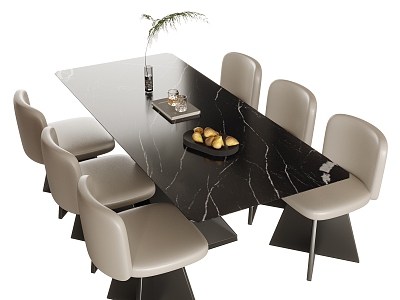 Modern Dining Table Chair Combination Dining Table Chair model