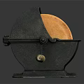 Sturdy Manual Grinder Hardware Tool With Metal Base And Wooden Handle For Sharpening Tools