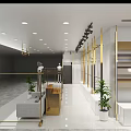 Stylish Clothing Store Interior Design With Mannequins Racks Plants Sofa And Lighting