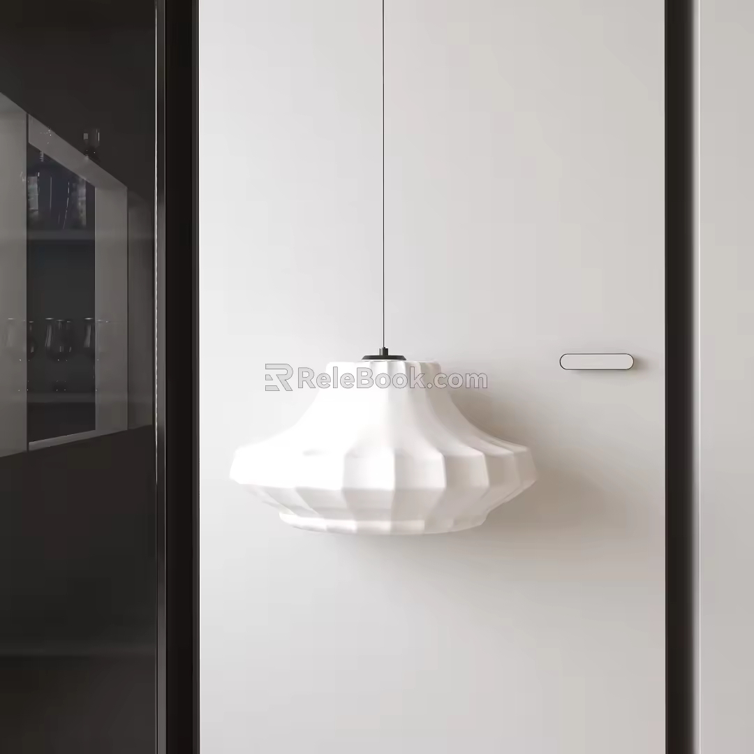 Modern chandelier 3d model