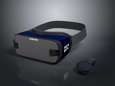High Quality Samsung VR Headset With Wireless Controller And Ergonomic Design 3d model