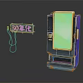 Modern game machine large game machine coin-operated game machine arcade 3d model