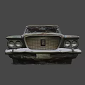 Old Rusted Classic Car With Weathered Body And Vintage Design Features