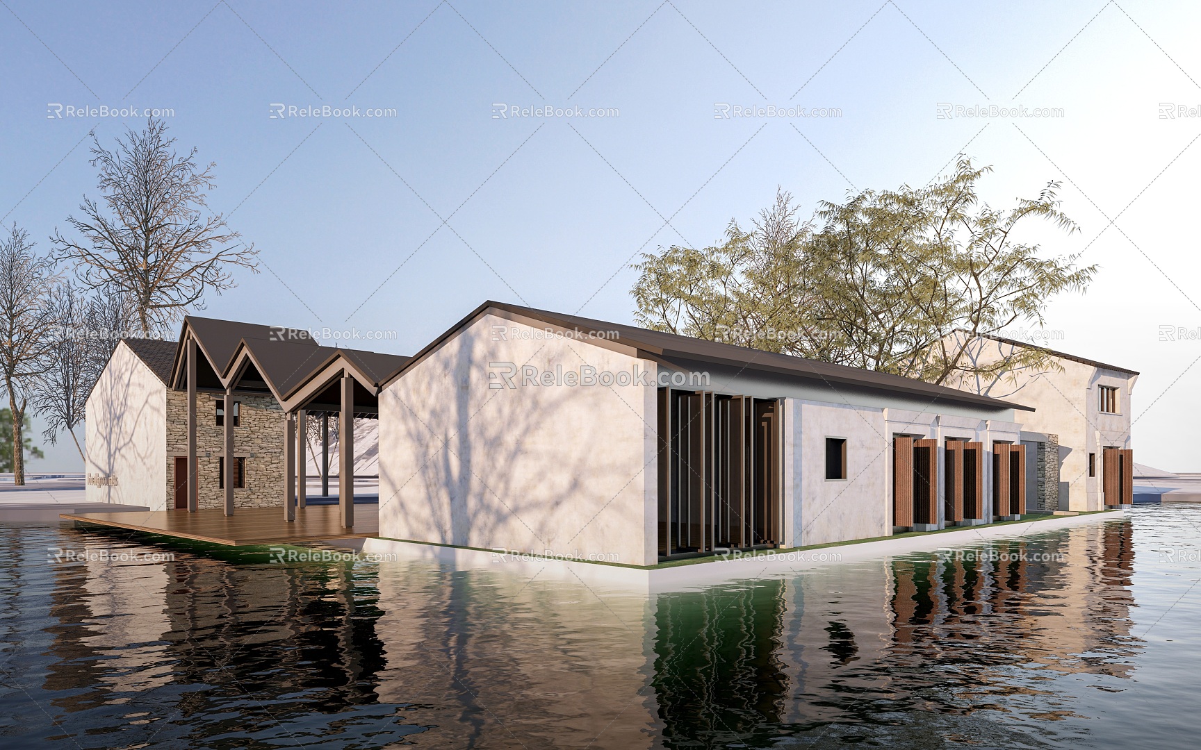 Homestay Building Country Homestay Hotel Resort Hotel Villa Building 3d model