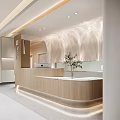 School Modern Reception Area With Bright Lighting And Sleek Corridors 3d model