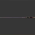 Ornate Decorative Sword With Elaborate Hilt Red Gold Accents And Sharp Blade
