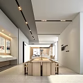 Modern Café Interior Design With Open Space Wooden Long Table Cozy Seating And Warm Lighting
