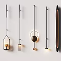 Modern Wall Lamps With Various Sleek Designs For Interior Decorative Lighting 3d model