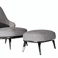 Modern Single Sofa Casual Sofa 3d model