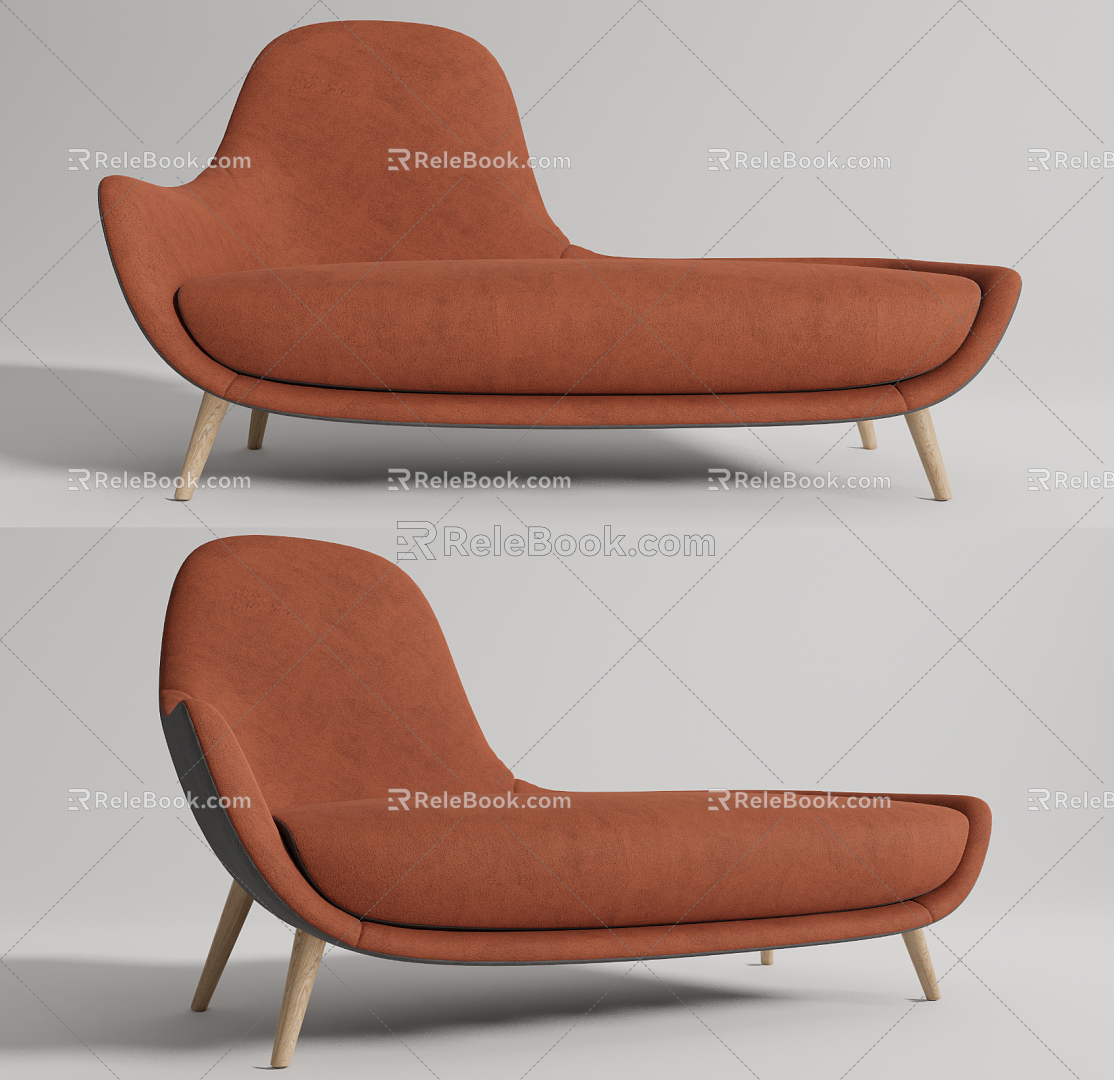 Modern chaise longue model