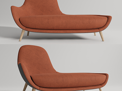 Modern chaise longue model