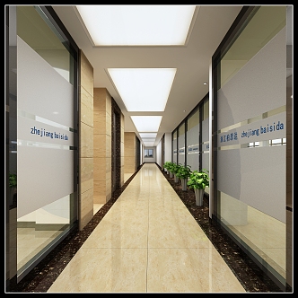 Corporate aisle 3d model