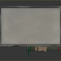 Cartoon Scene Of Small Shop With Green Door Red Signboard Window And Cardboard Boxes