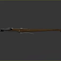 Traditional Crossbow Design With Wooden Stock And Metal Bow Components
