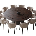 Modern Box Dining Table and Chair Large Dining Table and Chair 3d model