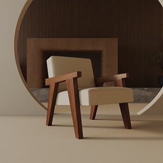 modern leisure chair 3d model