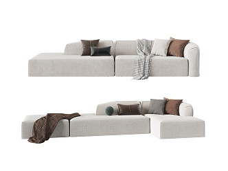 Modern Combination Sofa 3d model