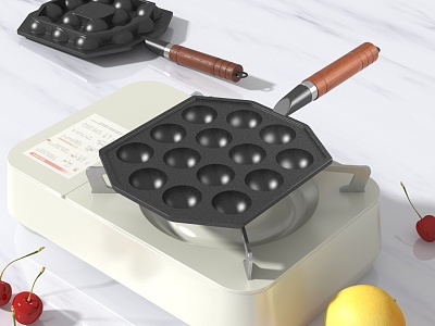 Octopus meatball pot kitchenware baking tray tool omelette mold portable gas stove lemon cherry model