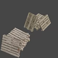 Rustic Vintage Weathered Wooden Wainscoting Panels with Worn Texture Dark Background