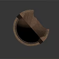 Rustic Wooden Conical Building With Pointed Roof And Small Entrance Structure