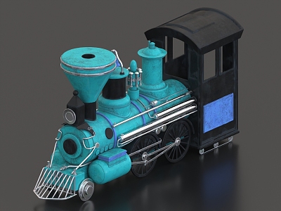 Electric train toy train 3d model