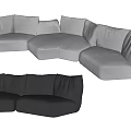 Modern Edra Standard Multiplayer Sofa Curved Sofa Shaped Sofa Petal Sofa 3d model