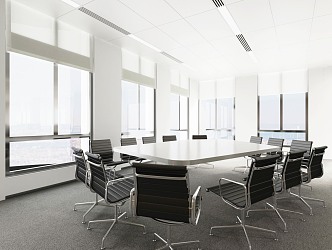 Modern Meeting Room Indoor Office 3d model