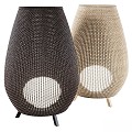 Outdoor Light Light Floor Street Rattan Pottery Pot 3d model