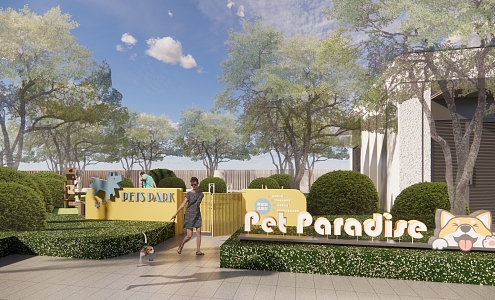 Modern Pet Paradise 3d model