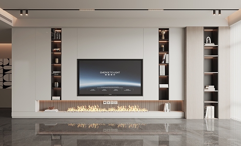 TV background wall 3d model