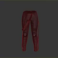 Stylish Black Leather Pants With Knee Pads For Daily Wear And Protection