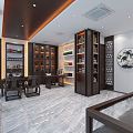 New Chinese Tobacco Hotel Tea Wine Store 3d model