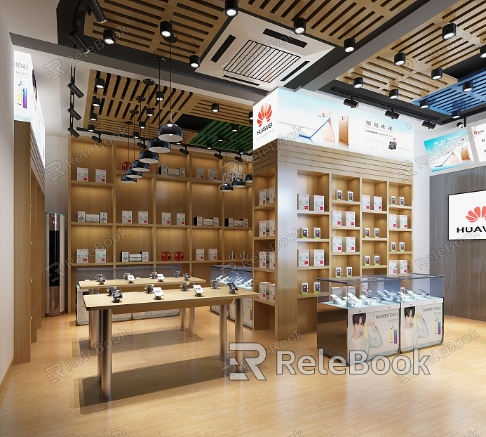 Modern mobile phone store Huawei mobile phone store model