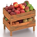 Fruit Box Fruit Basket Vegetable Basket Fruit Stall Vegetable Basket 3d model