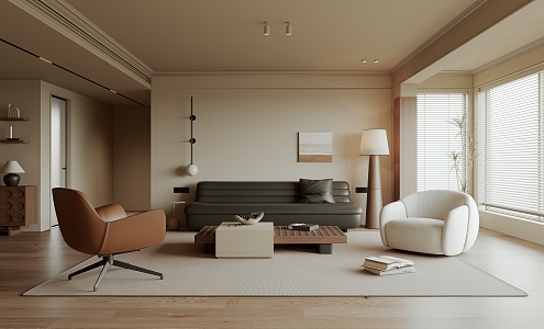 Quiet Living Room Ancient Home Living Room 3d model