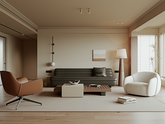 Quiet Living Room Ancient Home Living Room 3d model