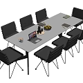 Modern Meeting Tables and Chairs Meeting Tables and Chairs Negotiation Tables and Chairs 3d model