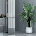 Modern Shower Sauna Design With Transparent Glass Double Door And Metal Shelf