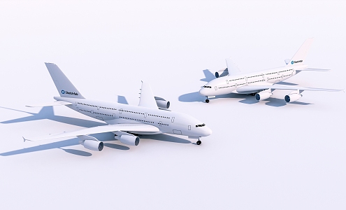 modern airliner 3d model