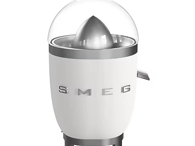 SMEG Electric Juicer White Design With Transparent Lid And Stainless Steel Parts 3d model