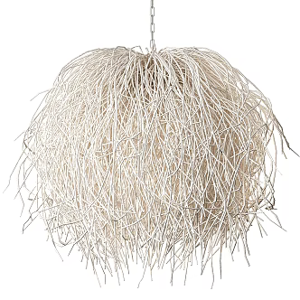 Quiet Wind Straw Chandelier 3d model