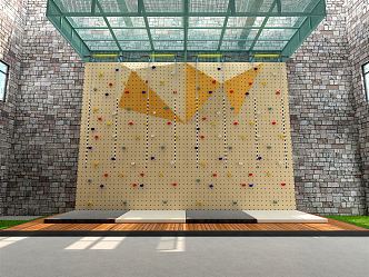 Modern Climbing Wall 3d model