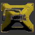 Yellow Automotive Jack Stand Tripod Design For Vehicle Support Metal Structure