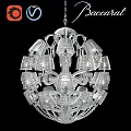 Elegant Crystal Chandelier With Layered Glass Design For Home Interior Lighting Decoration