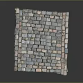 Colorful Natural Stone Mosaic Floor Tiles Composed Of Small Mixed Color Pieces For Decor