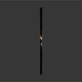 Traditional Decorative Bow With Golden Dragon Pattern And Black Red Accents For Collection