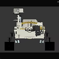 Lunar Rover Model For Space Exploration With Detailed Structure And Design