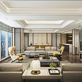 Hotel Guest Room With Modern Design Large Windows City View Sofa And Fireplace