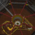 Clock internal machinery 3d model